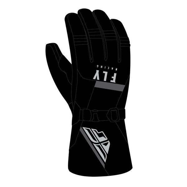 FLY RACING CASCADE GLOVES BLACK MD 363-3920M