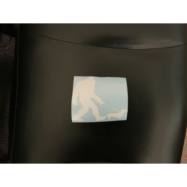 Sasquach Walking Wiener Dog Decal