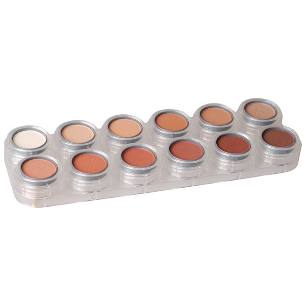 Grimas Eyeshadow / Rouge, 12-Color-Palette, Rc