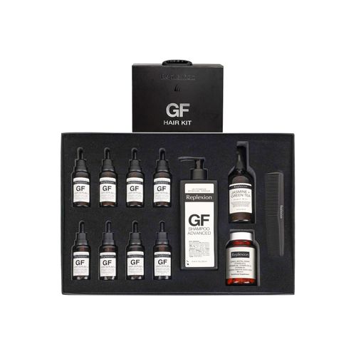 GF Hair Kit Anti-hair Loss Saç Dökülmesine Karşı Saç Serumu Bitkisel Şampuan B12 Kapsül Ekstre Sprey