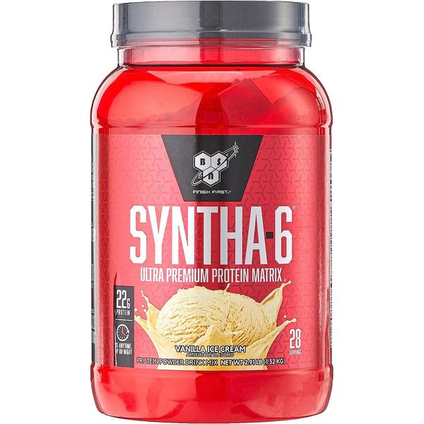 BSN Protein WPI SYNTHA-6 - Vanilla Ice Cream 3 lbs., [01] Vanilla Ice Cream, [01] 2.91 lbs (1 pack)