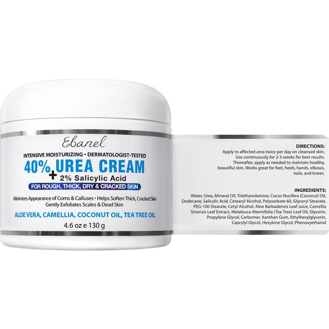 Urea Cream 40 percent for Feet Maximum Strength, Best Callus