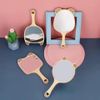 WELLONE Hand Mirror, Hand Mirror, Makeup Mirror, Beauty Salon Mirror, Dental Mirror, Folding Mirror, Compact Mirror, Mobile Mirror, Makeup (Shape-Bear)