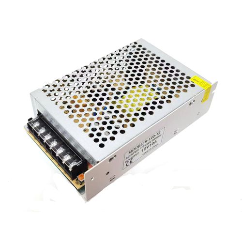 12V 10A DC Universal Regulated Switching Power Supply (SMPS) 120W AC 110V / 220V to DC 12V 10amp – for LED Strip Light, CCTV Camera, 3D Printer, Overload and Surge Protection, Universal Voltage