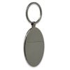 Oval Keychain, Golf Ball, Personalized Engraving Included (Metal Frame, Gray)