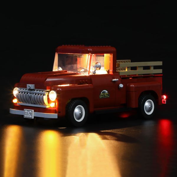 LIGHTAILING Led Lighting Kit for Lego- 10290 Pickup-Truck Building Blocks Model - LED Light Set Compatible with Lego Model(Not Include Lego Model)