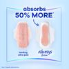 Always Infinity FlexFoam Pads for Women, Size 3, Extra Heavy Absorbency, Unscented, 28 Count
