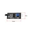 ECSiNG 5pcs IIC I2C Serial Adapter Interface Board Module Port for LCD1602 Display 5V 2mA 2004 LCD Display Module Reflective Adapter