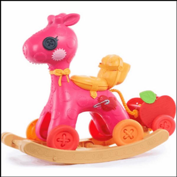 Lalaloopsy Littles Rocker N Stroller 2 in 1 Rocking Horse Apple Pet Cart