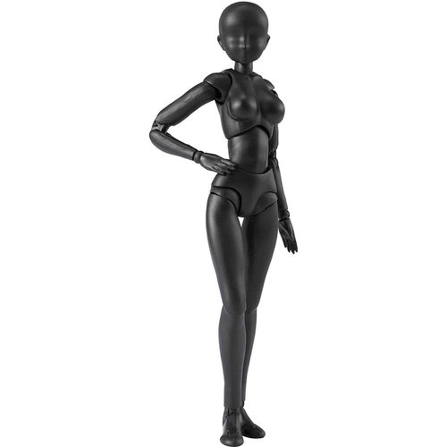 S.H. Figuarts Body-chan DX Set 2 (Solid Black Color Ver.) Approx. 5.3 inches (135 mm), ABS & PVC Action Figure
