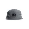 Tillak Wallowa Camp Hat, Lightweight Nylon 5 Panel Cap with Snap Closure (Basalt Grey)