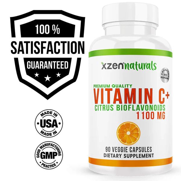 Vitamin C 1100mg Ascorbic Acid With Bioflavonoids90 Capsules