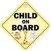 Child On Board Diamond Hanging Car Window Sign