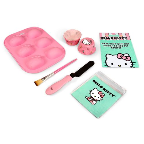 Handstand Kitchen Hello Kitty Hot Cocoa Bomb Making Set with Silicone Mold, Spatula and More!