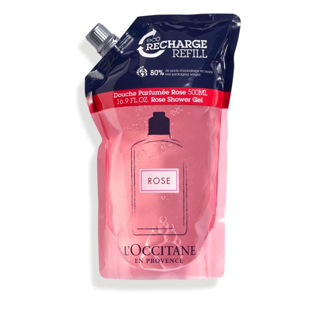 L'Occitane Rose Shower Gel (Refill) 16.9 fl oz (500 ml)