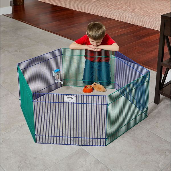 Small Pet Playpen Crate Yard Metal Fence Dog Exercise Puppy Kennel Exercise Pen