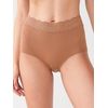 NEXT Spitzenslips, 4er-Pack, voll bedeckend Karamell Nude 40
