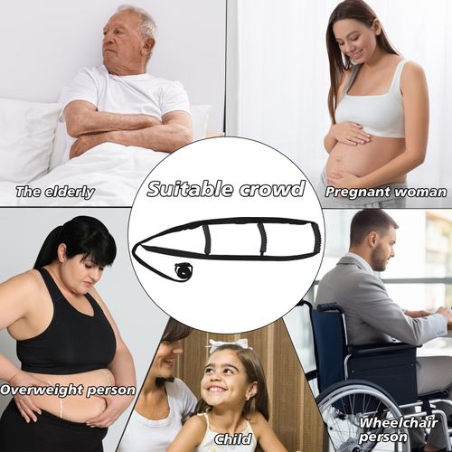 KkaFFe Bed Ladder Assist with 3 Handle Grips,Sit Up & Pull Up Assistive Device with Handles,Adjustable Bed Ladder Strap,Bed Ladder Helper for Elderly,Pregnant, Handicap, Injury,Adults,Seniors