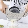 A Stainless Steel Pot Strainer,Hand Held Pot Drainer, Kitchen Tool