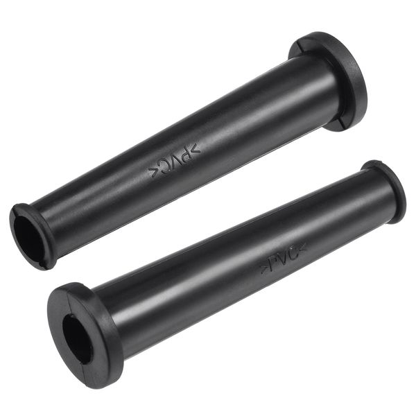 sourcing map Cord Boot Protector Cable Sleeve Hose Rubber 75mm Length Black 5 Pcs