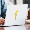 CafePress Lightning Bolt Rectangle Sticker Rectangle Bumper Sticker Car Decal