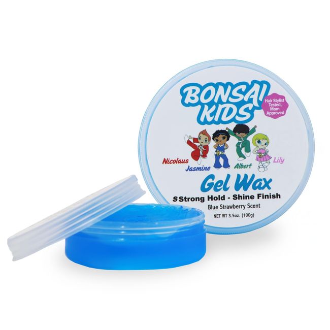 Kids & Toddlers Gel Wax 3.5 oz - All Day Hold - Made easy for Mom's to apply - Ponytails - Buns - Flyways