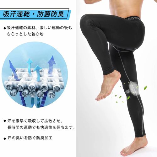 Nesseo Men's Sports Tights, Open Front, Compression Tights, Spats, Leggings, Underwear, Power Stretch, UV Protection, Sweat Absorbent, Quick Drying, Black (open front design)