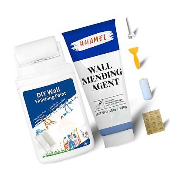 Drywall Repair Kit-2Pack Wall Repair Kit with Scraper,Wall Mending Agent,Smal...