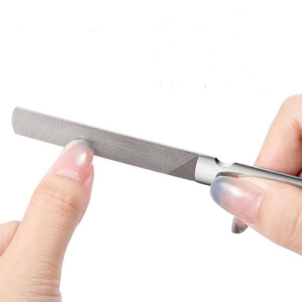 [OFL8704P] Double-sided sanding steel nail file nail polishing manicure tool