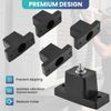 AMGSH 4 Pack Rubber Vibration Isolator Mounting Bracket for Air Conditioner Condenser Mounting Bracket for Outdoor Mini Split