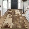 Washable Runner Rug, 2x6 Kitchen Rugs Brown Long Runner Rugs with Rubber Back...