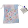 Friend Sanrio Little Twin Stars Polyester Mini Purse Drawstring Bag 14×18.5cm (Picnic) Pink/Purple Size Approx. 5.5(W)×7.3(H)(14×18.5cm), pink, drawstring.