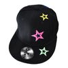 Underground Kulture Neon Stars Fitted Baseball Cap 7 1/4"