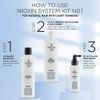 Nioxin 3-Part System | System 1 | Natural Hair with Light Thinning Hair Treatment | Scalp Therapy | Hair Thickening Treatment | Trial Kit