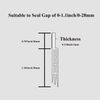 Draft Excluder for Doors - Premium Draught Excluder for Doors or Door Draft Excluder Strip (White)