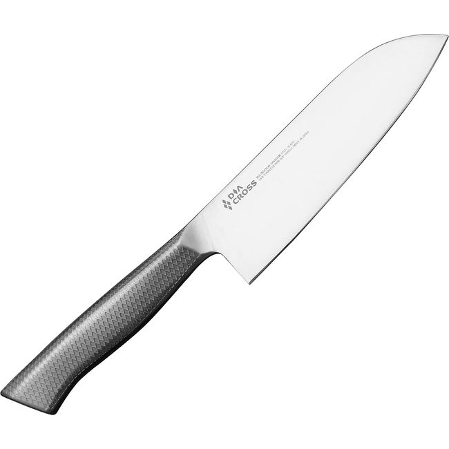 SUMIKAMA DC-800 Diamond Cloth Small Santoku Knife, Made in Japan, 5.5 inches (14 cm), One-Piece, All Stainless Steel