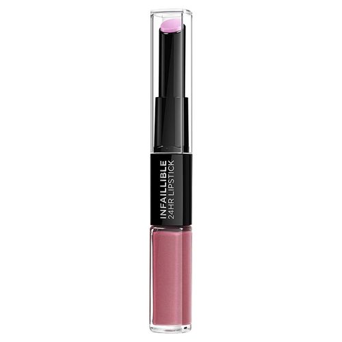 L'Oreal Paris Lip Make-up, Infallible Lipstick, Toujours Teaberry 213 Liquid Lipstick for 24-Hour Full Lips, With Moisturising Lip Balm, Pack of 1