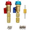 R134A Valve Core Quick Remover Installer, 2 Pack High Low Pressure Valve Core...