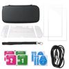 Black Carrying Case Bag + Clear Shell Cover + Clear Screen Protector + Case Strap + Charger Cable Compatible for Nintendo OLED Switch