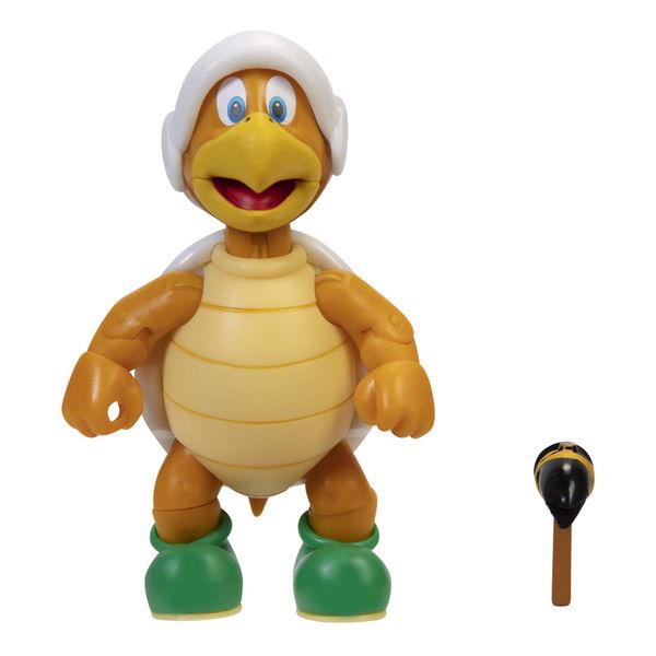 Super Mario Action Figure 4 Inch Hammer Bro Collectible Toy with Hammer Accessory