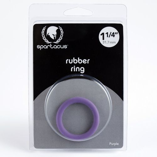 Spartacus Rubber Cock Ring - Small Purple