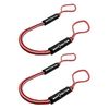 Extreme Max 3006.3056 BoatTector Bungee Dock Line Value 2-Pack - 7', Red/White