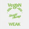 CafePress Vegan Because Strong Should Protec 17 oz Latte Mug