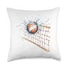 Volleyball net for volleyball players Throw Pillow