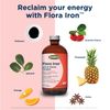 Flora Iron - Vegan Liquid Iron Supplement with B Vitamins - Offers Red Blood Cell & Energy Support - Yeast-Free & Gluten-Free - Delicious Fruit Juice Base - 7.7 fl. oz. Glass Bottle