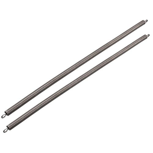sourcingmap Extension Spring - 0.8mm Wire Dia , 8mm OD , 300mm Free Length Spring Steel Small Dual Hook Tension Spring 2pcs