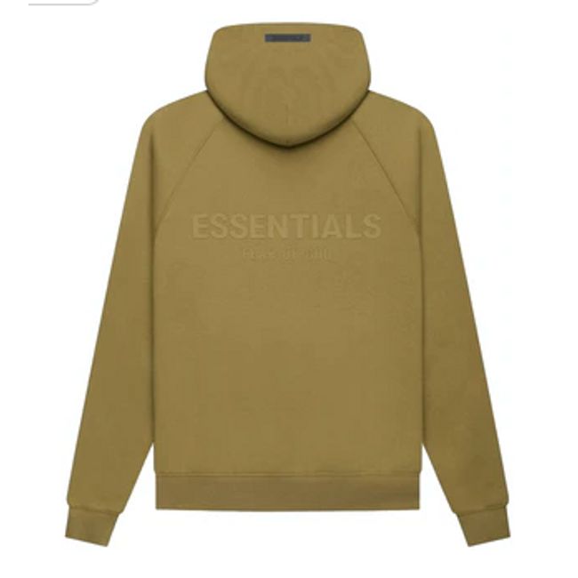 Fear Of God Essentials Back Logo Fleece Pullover Hoodie Mens Style : 633687