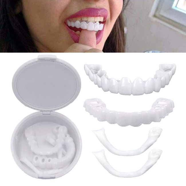 Denture Teeth Temporary Fake Teeth for Snap on Instant & Confidence Smile