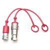 Hydraulic ISO A Quick Release Coupling 3/8" BSP Thread c/w Dust Plug & Cap