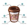 Fringe Studio Squeaker Pet Toy, Coffee (729006)